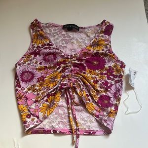 floral crop top